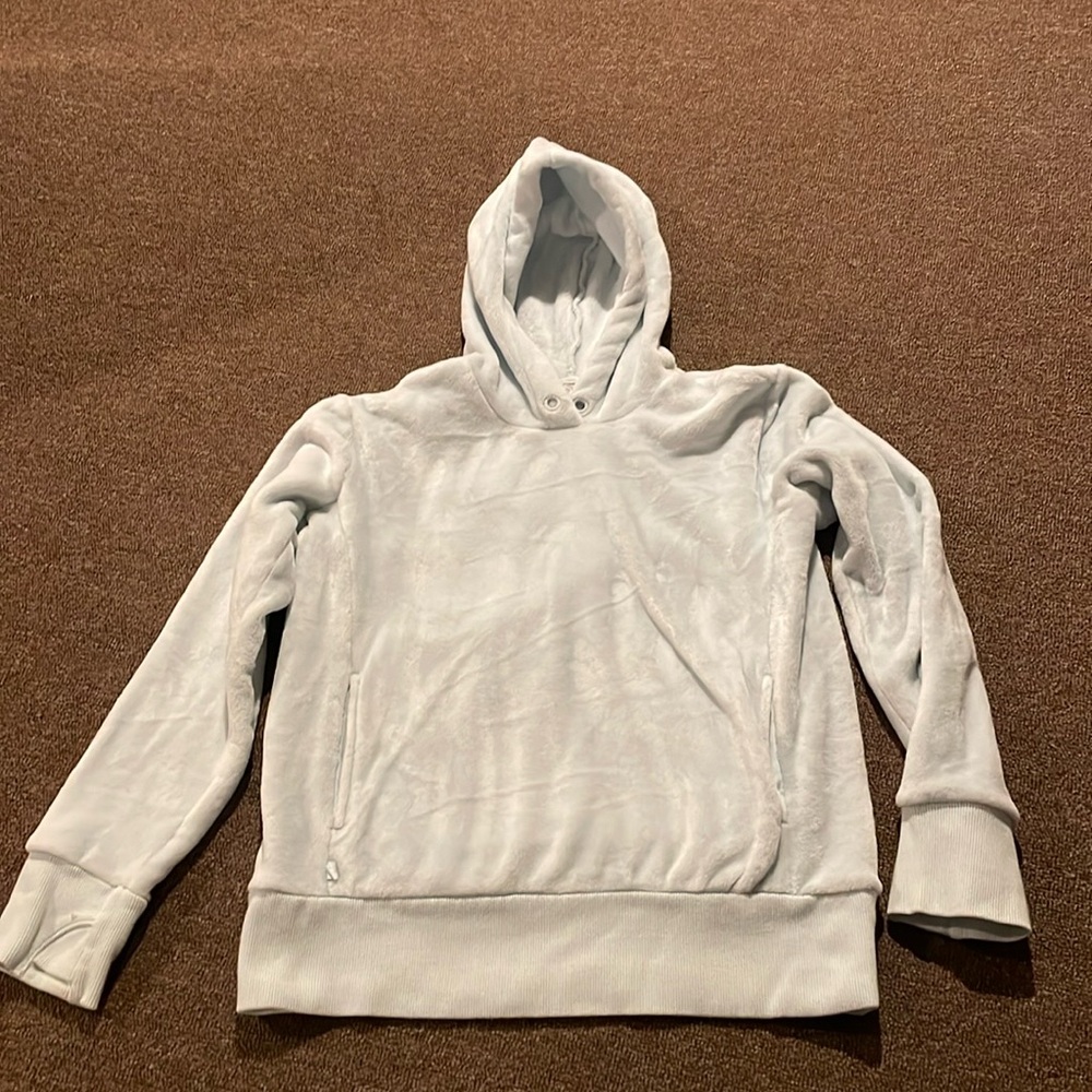 Athleta Girl light blue hooded sweatshirt - size 12!
